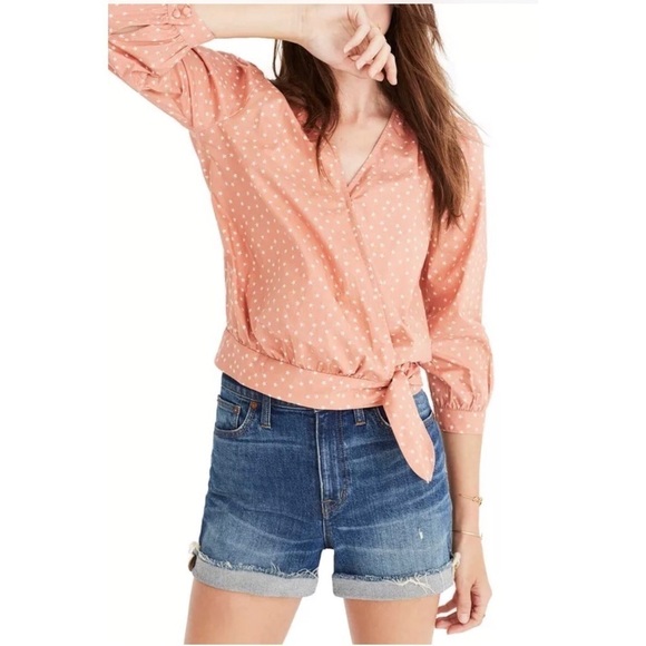 MADEWELL Wrap Top in Star Scatter Size S - Picture 1 of 7